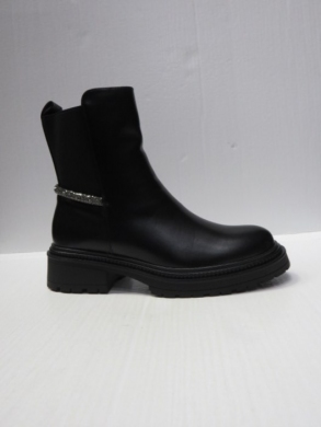 Botki damskie ocieplane na płaskim (36-41) XO-1310 BLACK