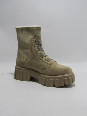 Botki damskie na płaskim (36-41) ZY024 KHAKI