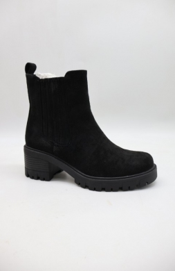 Botki damskie ocieplane na obcasie (36-41) WZ-71 BLACK