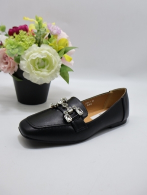 Mokasyny damskie na płaskim (36-41) 2591-1 BLACK