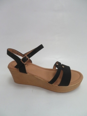 Sandały damskie na koturnie (36-41) ABD-2 BLACK