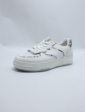 Buty sportowe damskie na płaskim (37-41) 28521 WH/GREY