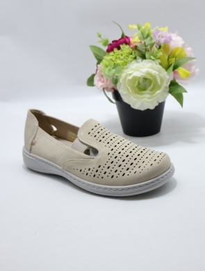 Półbuty damskie na płaskim (36-42) 6265-2 BEIGE