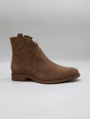 Botki damskie na płaskim (36-41) H255 COFFE