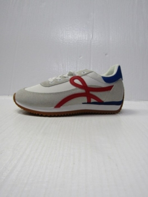 Buty sportowe damskie na płaskim (36-41) 8728 WHITE/RED