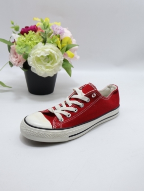 Trampki damskie na płaskim (39-43) 608-5 RED