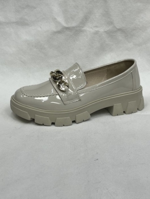 Mokasyny damskie na płaskim (36-41) 999-1 BEIGE
