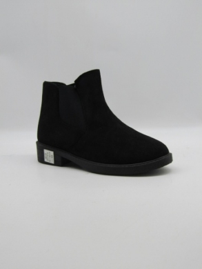 Botki damskie ocieplane na płaskim (36-41) 81308-1 BLACK