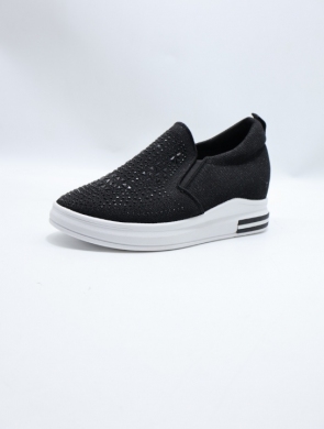 Buty sportowe damskie na koturnie (36-41) WW023 BLACK