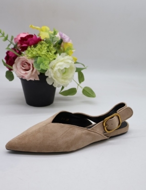 Sandały damskie na płaskim (36-41) T-1 KHAKI
