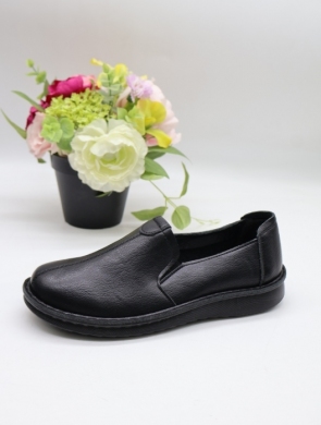 Półbuty damskie na płaskim (36-41) L735 BLACK