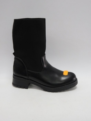 Kozaki damskie na płaskim (36-41) 566-11 BLACK