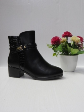 Botki damskie ocieplane na obcasie (36-41) 3113 BLACK