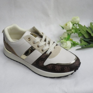 Buty sportowe damskie na płaskim (36-41) 9231-3 BEIGE