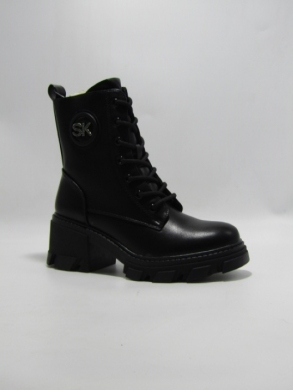 Botki damskie ocieplane na obcasie (36-41) SA3010-1 BLACK