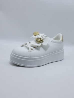 Buty sportowe damskie na płaskim (36-41) W220 WH/GOLD