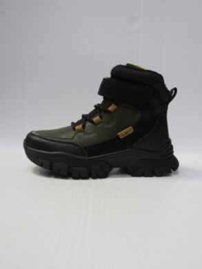 Botki chłopięce ocieplane (32-37) HC359 BLACK/YELLOW