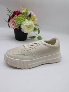 Buty sportowe damskie na płaskim (36-41) VL166 BEIGE