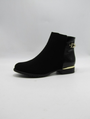 Botki damskie ocieplane na płaskim (36-41) BL-52 BLACK