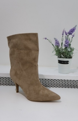 Kozaki damskie na szpilce (36-41) 2569A KHAKI
