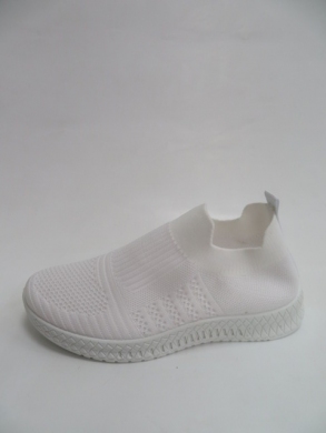 Buty sportowe damskie na płaskim (36-41) W076 WHITE