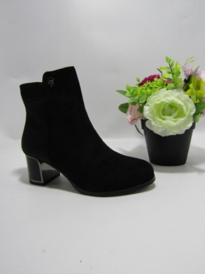 Botki damskie ocieplane na obcasie (36-41) SG878 BLACK