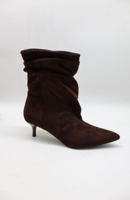 Botki damskie na szpilce (36-41) Z618 BROWN