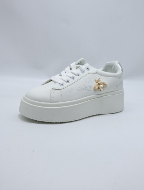 Buty sportowe damskie na płaskim (36-41) NN602 SILVER
