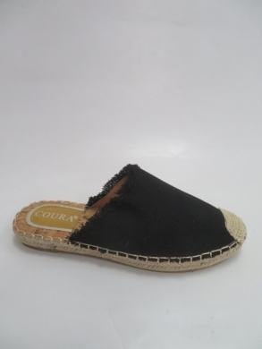 Klapki damskie na płaskim (36-41) 4616 BLACK