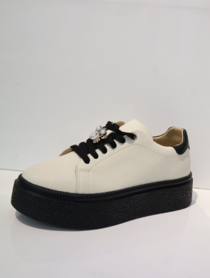 Buty sportowe damskie na płaskim (36-41) GD-FT-117 BE/BLACK