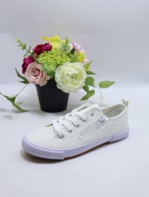 Buty sportowe damskie na płaskim (36-41) 7SP623-LS WHITE