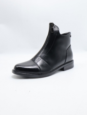 Botki damskie ocieplane na płaskim (36-41) YCC-133 BLACK