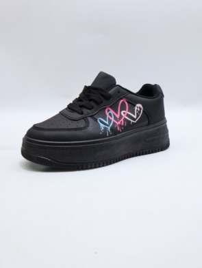 Buty sportowe damskie na płaskim (36-41) 12151-21 ALLBLACK