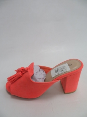 Klapki damskie na obcasie (36-41) 1-112 ORANGE