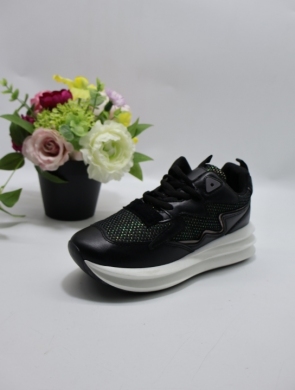 Buty sportowe damskie na płaskim (36-41) J026 BLACK