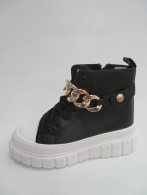 Trampki damskie na koturnie (36-41) 533 BLACK
