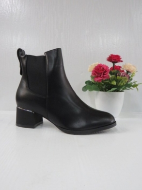 Botki damskie ocieplane na obcasie (36-41) SA111 BLACK
