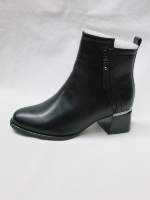 Botki damskie ocieplane na obcasie (36-41) X-086-5A BLACK