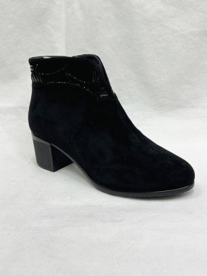 Botki damskie ocieplane na obcasie (36-41) E024C BLACK