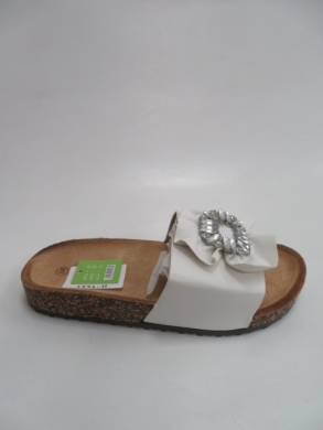 Klapki damskie na płaskim (36-41) 8054 WHITE