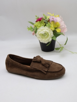 Mokasyny damskie na płaskim (36-41) D175 BROWN