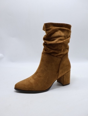 Botki damskie ocieplane na obcasie (36-41) HQ339 CAMEL