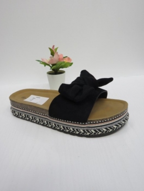 Klapki damskie na koturnie (36-41) FB242 BLACK