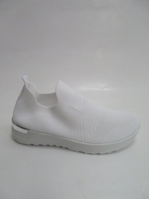 Buty sportowe damskie na płaskim (36-41) 9021-SP WHITE