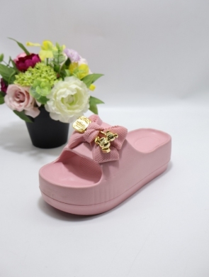 Klapki damskie na koturnie (36-41) A-26 PINK