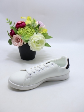 Buty sportowe damskie na płaskim (36-41) WCF-20 WH/BL