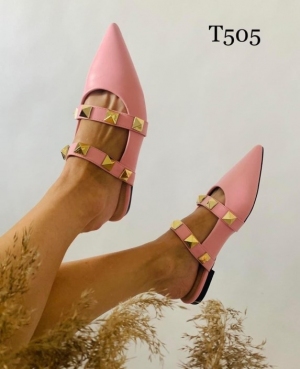 Klapki damskie na płaskim (36-41) T505 PINK