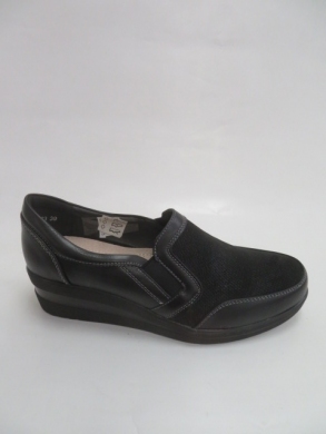 Półbuty damskie na koturnie (36-41) 61683 BLACK