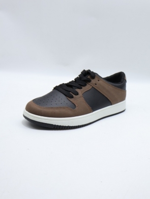 Buty sportowe damskie na płaskim (36-41) NB533 BROWN
