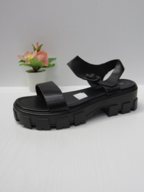 Sandały damskie na koturnie (36-41) 0616 BLACK